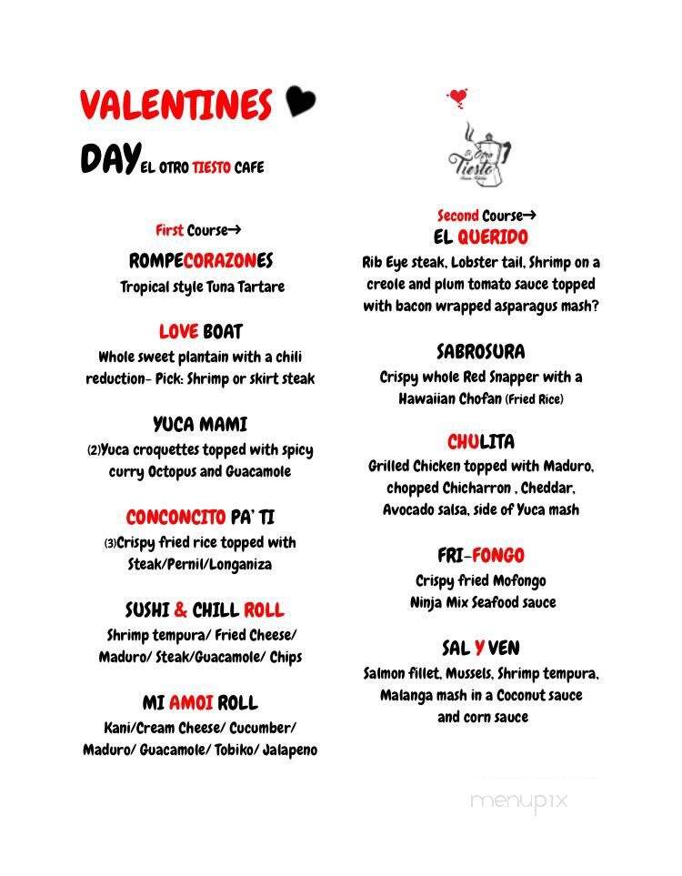 El Otro Tiesto Cafe - Miami, FL menu_pic