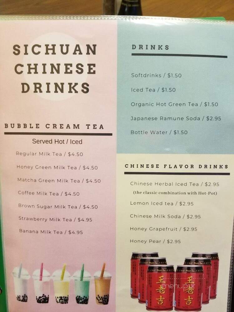 Sichuan Chinese - Normal, IL menu_pic