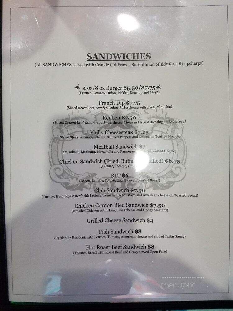 Memories Bar & Grill - La Vergne, TN menu_pic