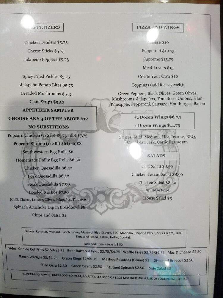 Memories Bar & Grill - La Vergne, TN menu_pic