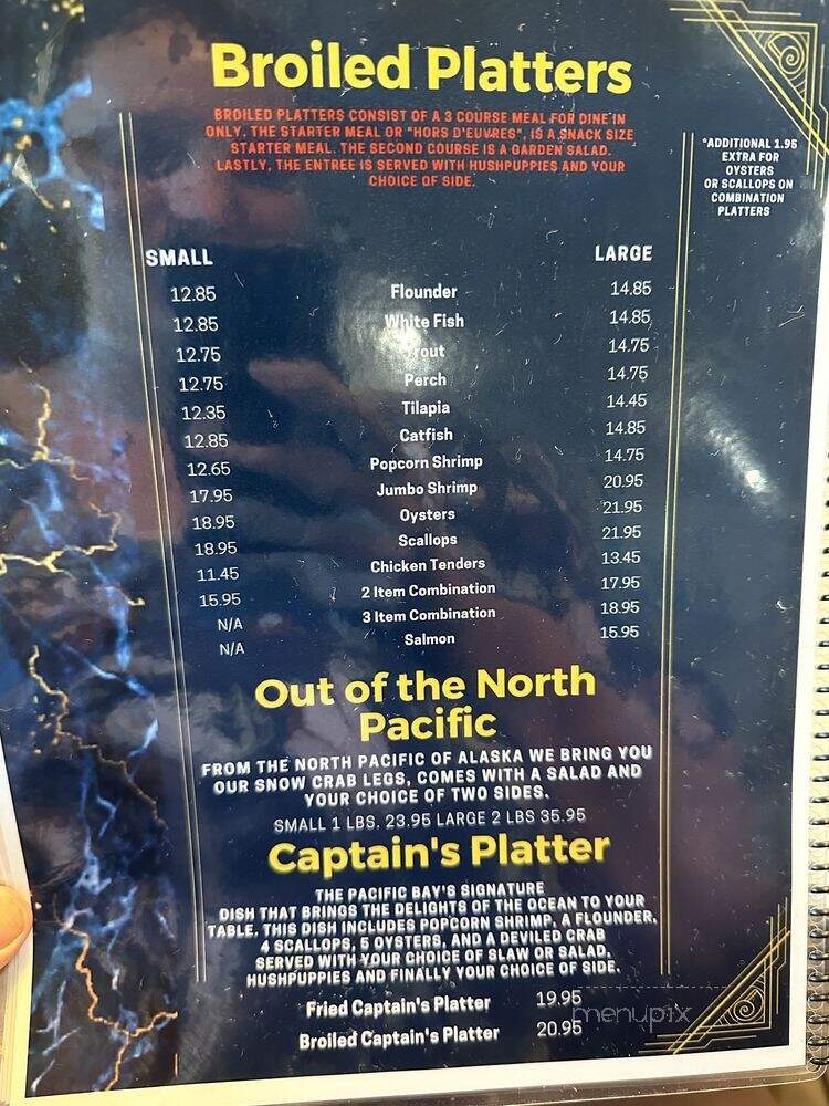 The Pacific Bay Steak & Seafood Restaurant - Danville, VA menu_pic