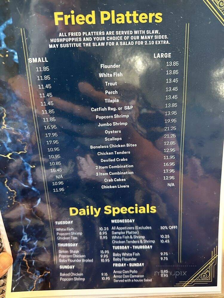 The Pacific Bay Steak & Seafood Restaurant - Danville, VA menu_pic