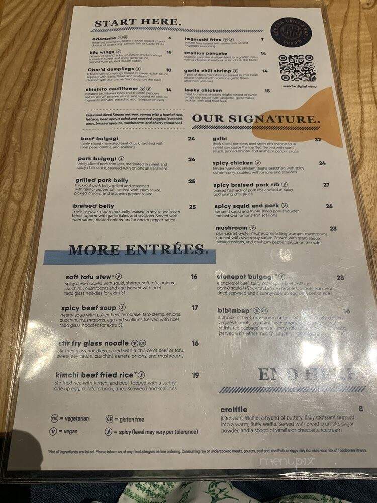 Char'd - Milwaukee, WI menu_pic