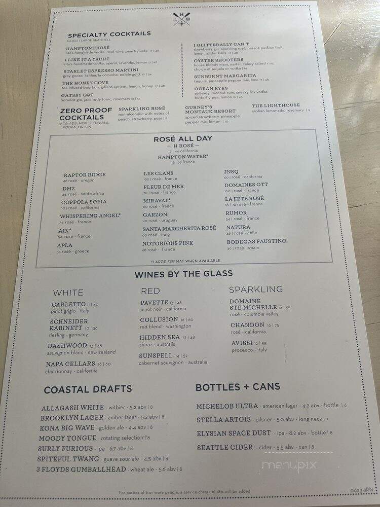 The Hampton Social - Chicago, IL menu_pic