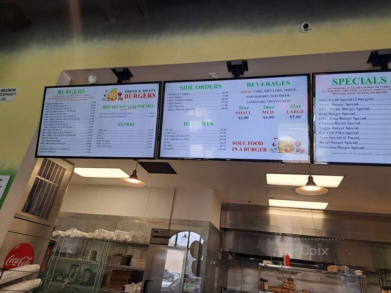 Fresh & Meaty Burgers - Carson, CA menu_pic