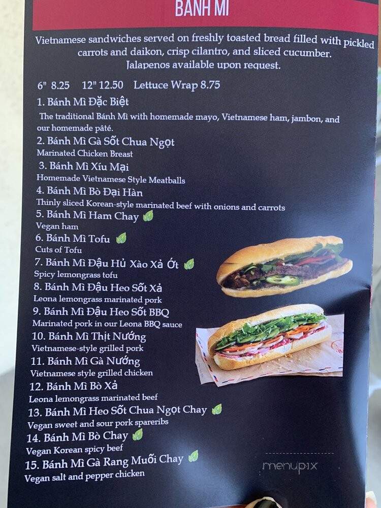 Leona Banh Mi - Albuquerque, NM menu_pic