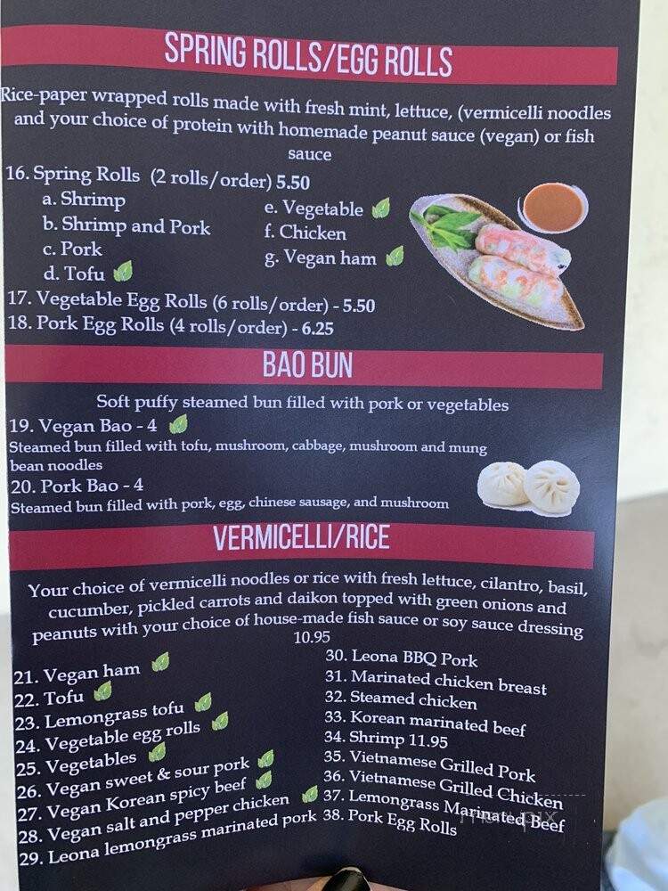 Leona Banh Mi - Albuquerque, NM menu_pic