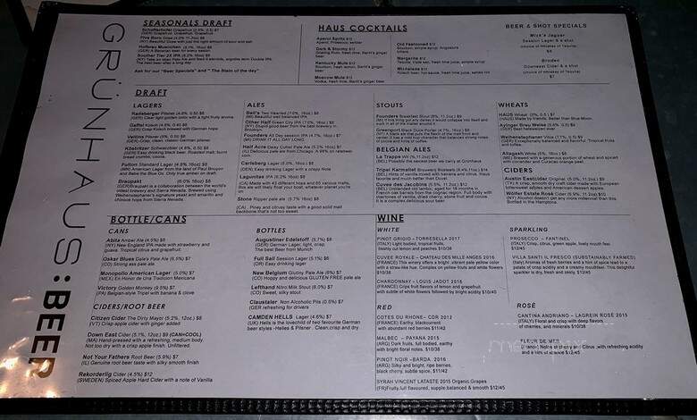 GRUNHAUS - New York, NY menu_pic