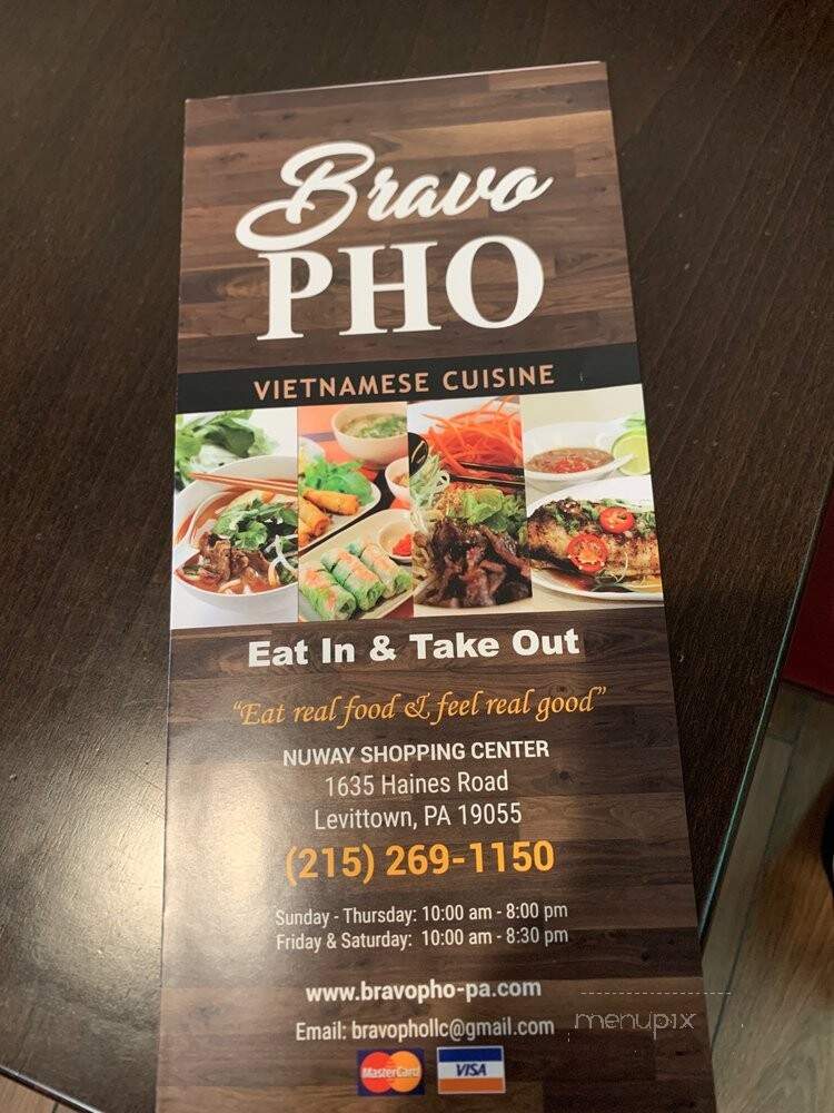 Bravo Pho - Levittown, PA menu_pic
