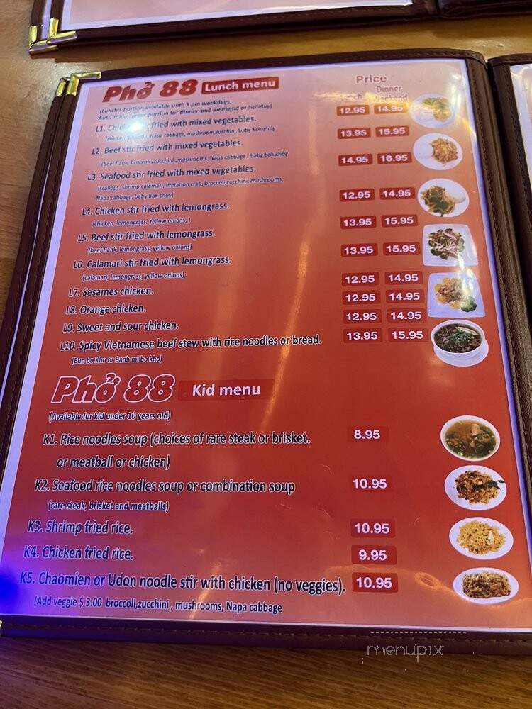 Pho 88 - Grand Junction, CO menu_pic
