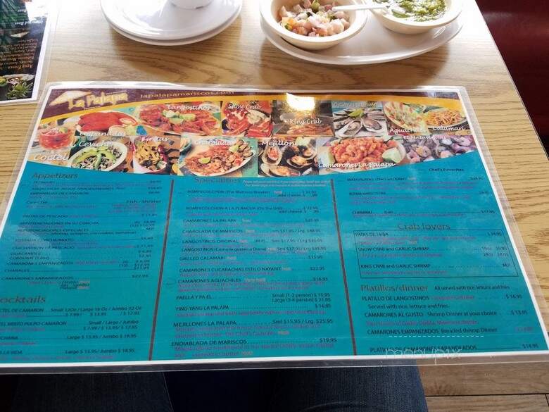 La Palapa - Chicago, IL menu_pic