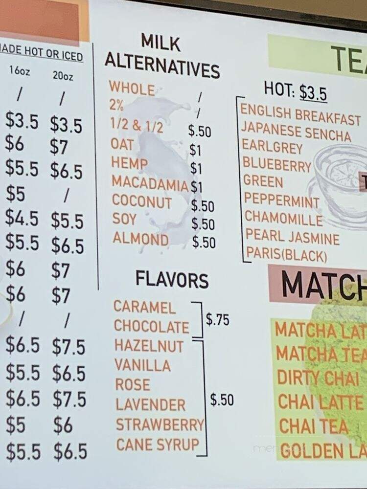Mestizo - Los Angeles, CA menu_pic