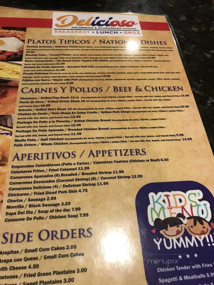 Delicioso - Longwood, FL menu_pic