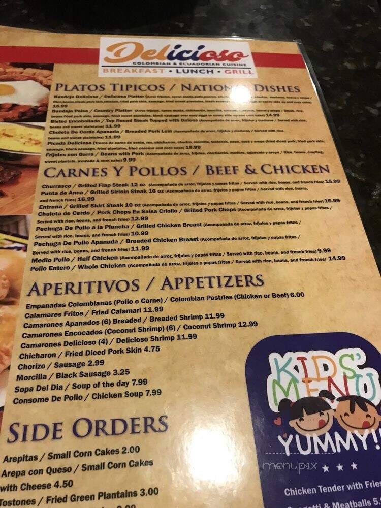 Delicioso - Longwood, FL menu_pic