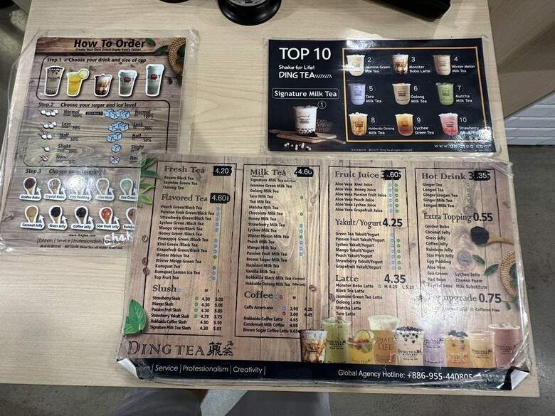 Ding Tea Tustin - Tustin, CA menu_pic
