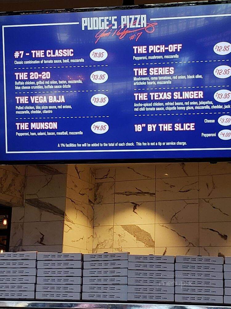 Pudge's Pizza - Arlington, TX menu_pic