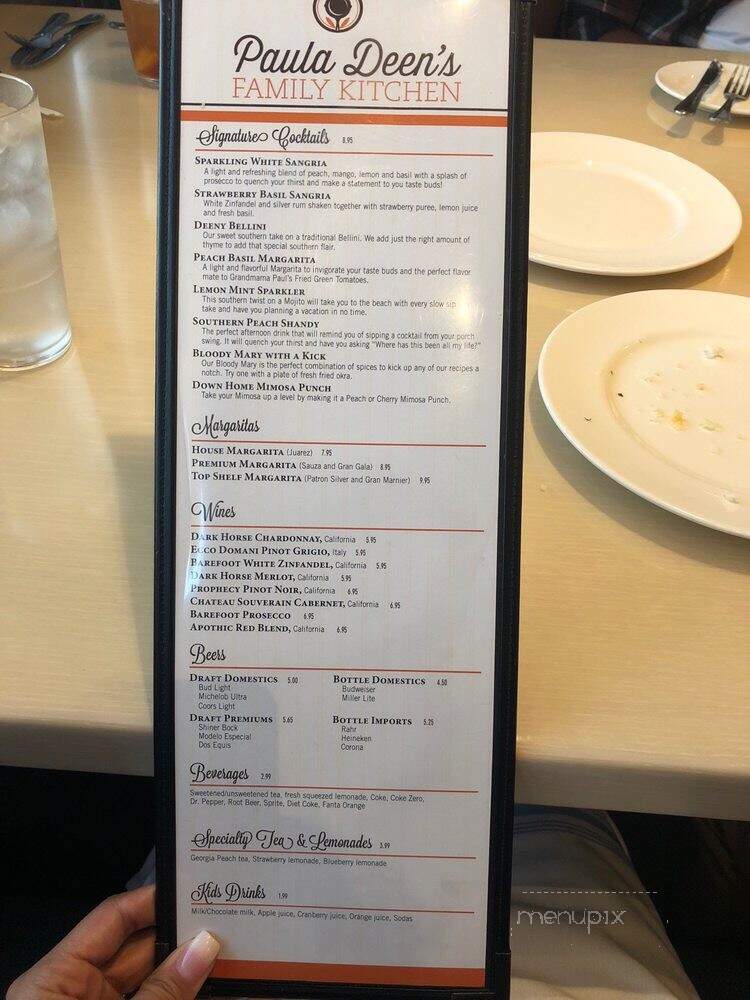 Paula Deen's Family Kitchen - San Antonio, TX menu_pic