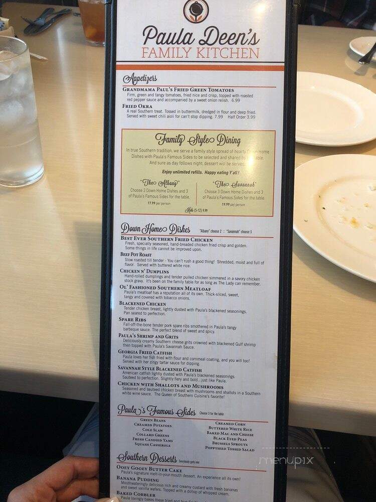 Paula Deen's Family Kitchen - San Antonio, TX menu_pic