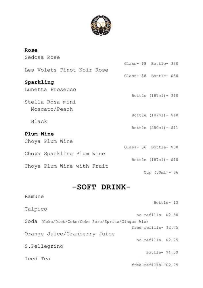 Goto - Peachtree City, GA menu_pic