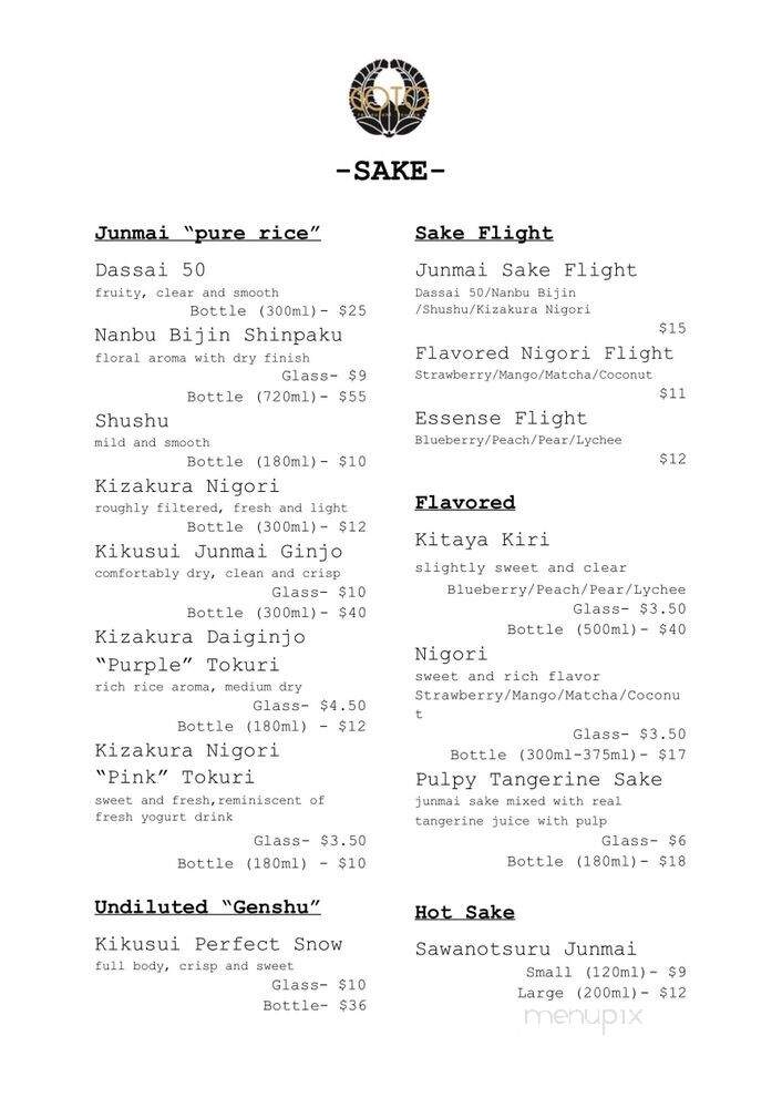 Goto - Peachtree City, GA menu_pic