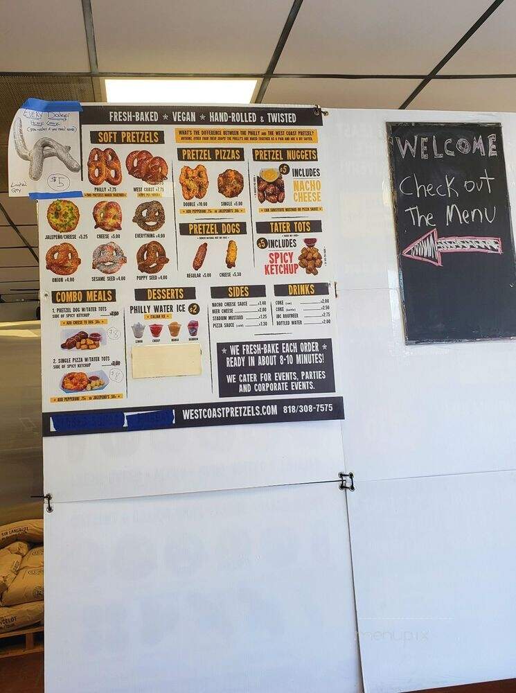 West Coast Pretzels - Studio City, CA menu_pic