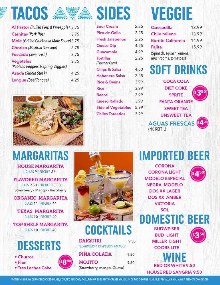 Abuelos Mexican Kitchen and Cantina - Sandy Springs, GA menu_pic
