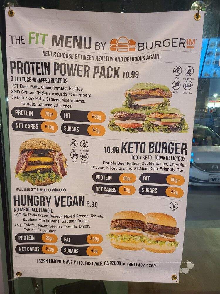 Burgerim - Eastvale, CA menu_pic