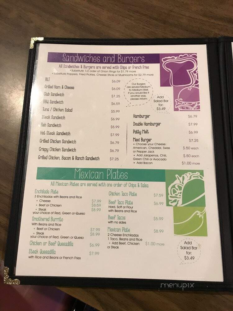 D Bar Cafe - Jal, NM menu_pic