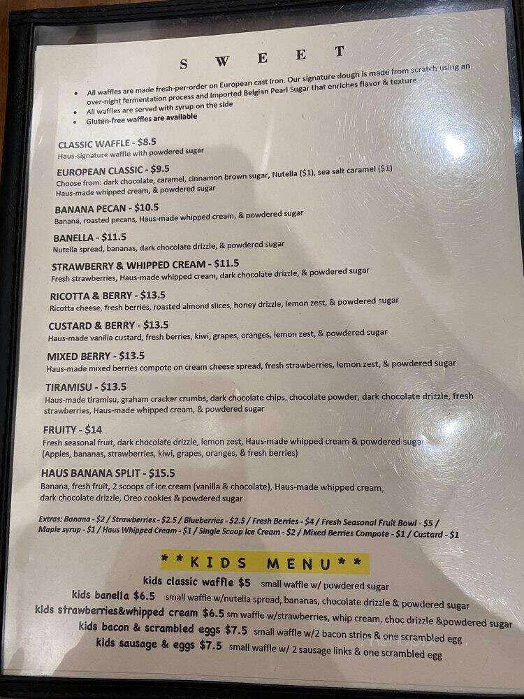 Belgium Waffle Haus - Laguna Niguel, CA