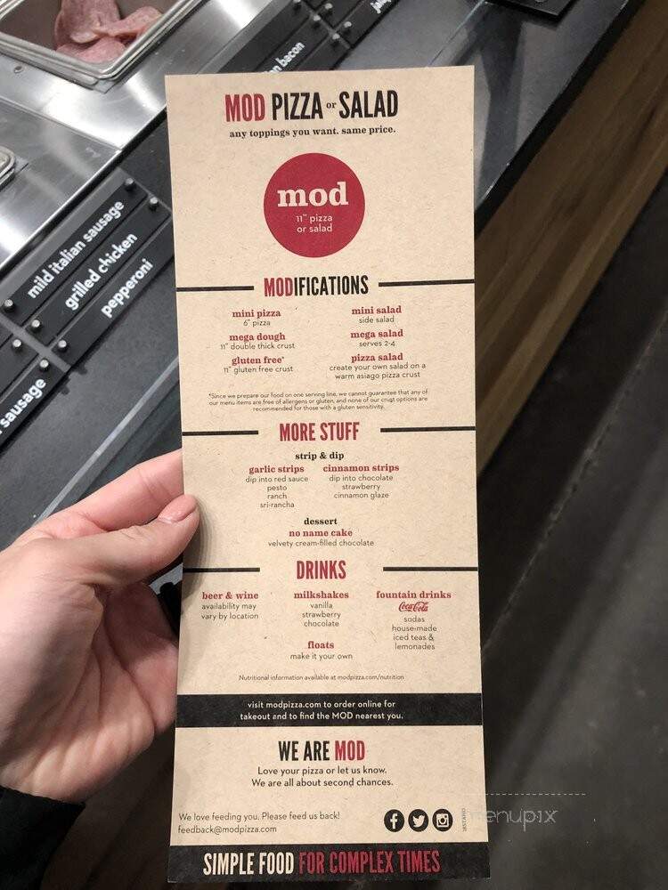 MOD Pizza - Burlington, WA menu_pic