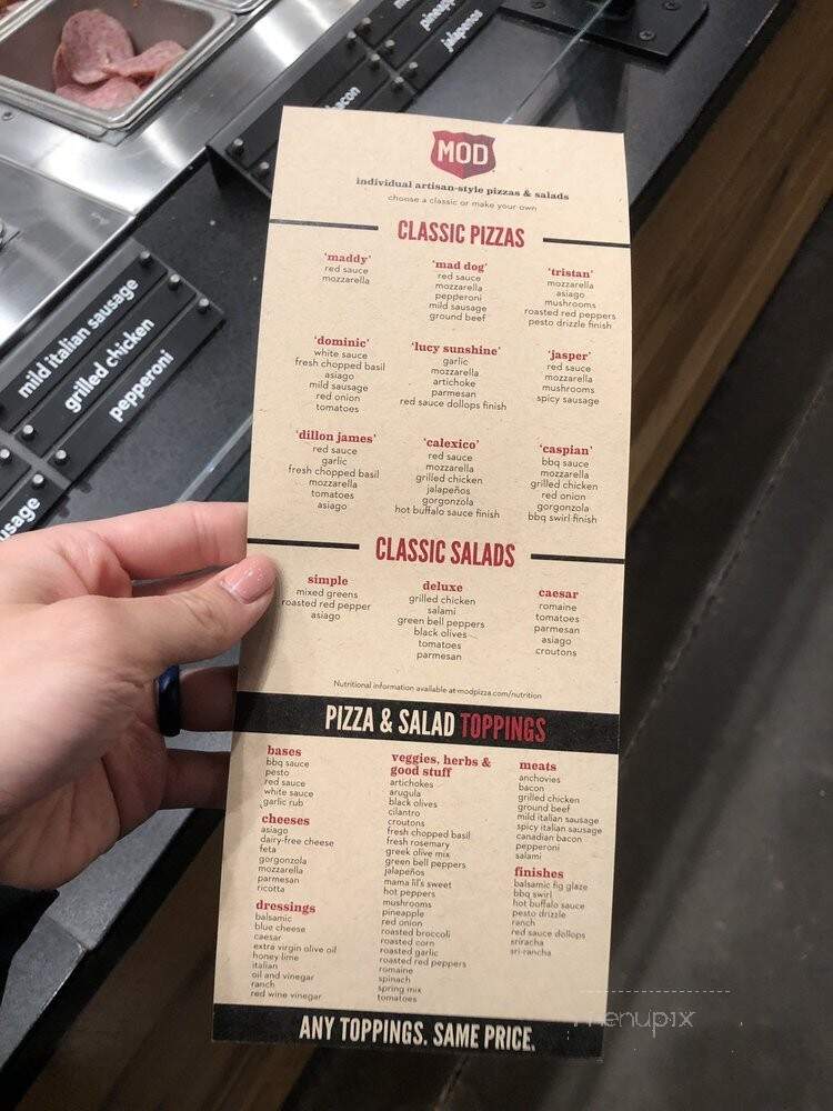 MOD Pizza - Burlington, WA menu_pic
