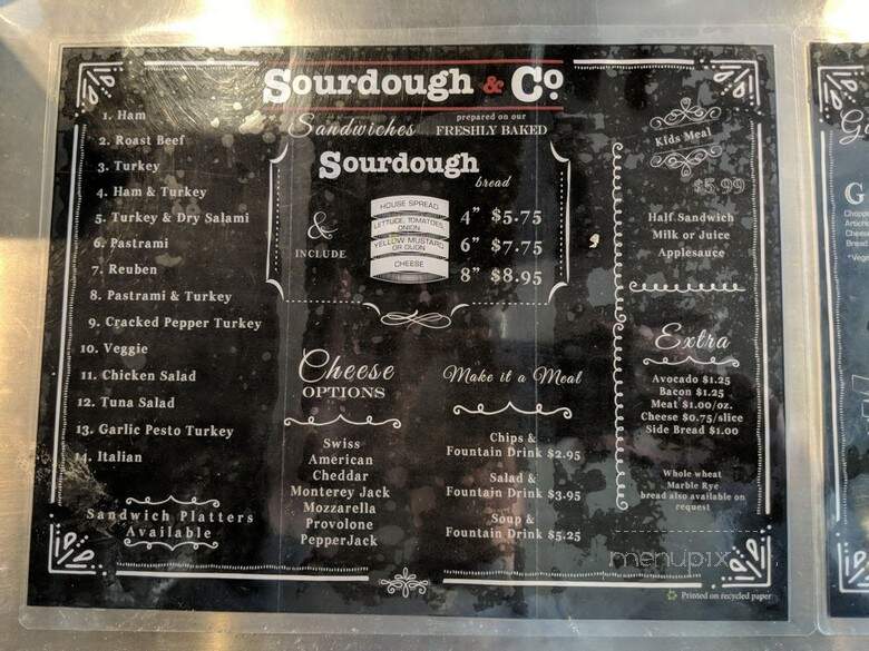 Sourdough & Co - Davis, CA menu_pic