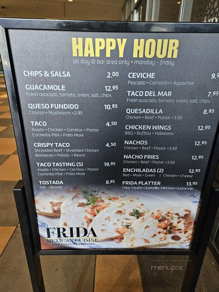 Frida Mexican Cuisine - Sherman Oaks, CA menu_pic