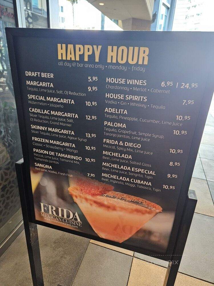Frida Mexican Cuisine - Sherman Oaks, CA menu_pic