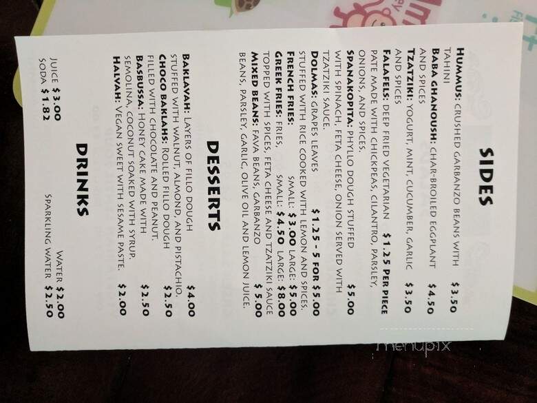 Me - Seattle, WA menu_pic