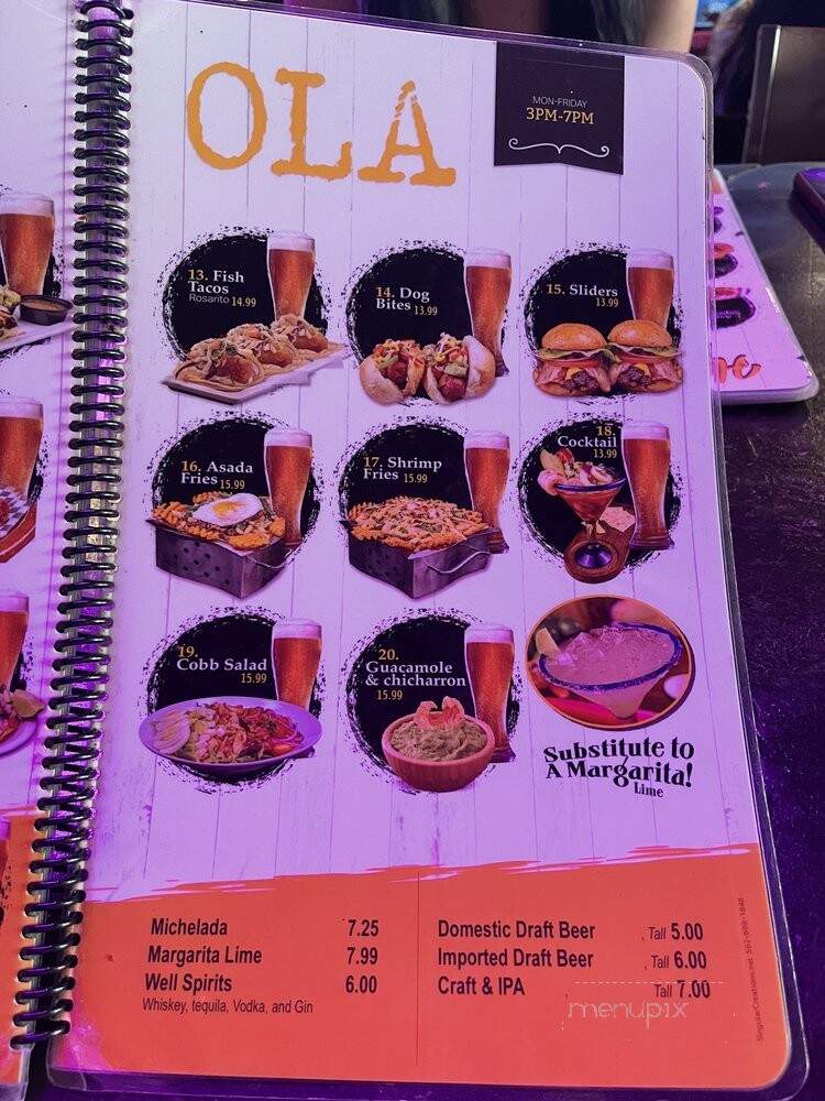 OLA Restobar - Covina, CA menu_pic