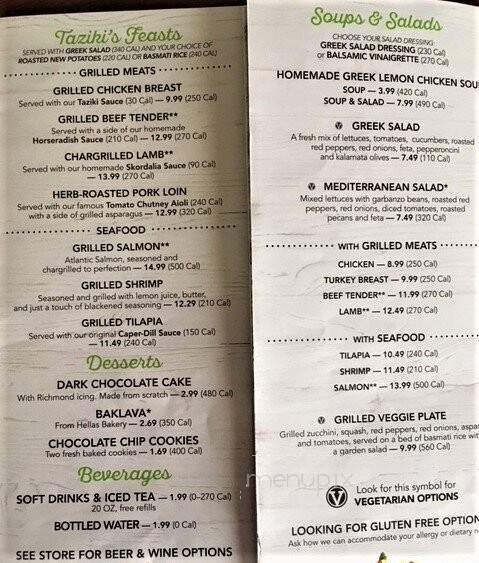 Taziki's Mediterranean Cafe - Eagle, ID menu_pic