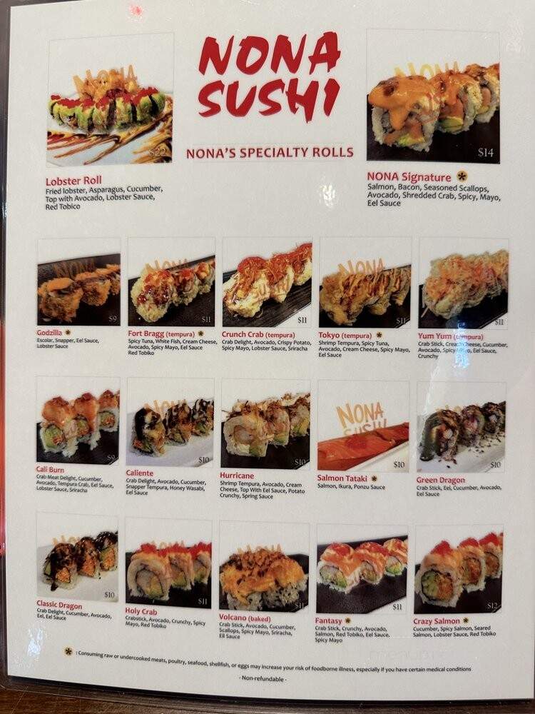 Nona Sushi Asia - Fayetteville, NC