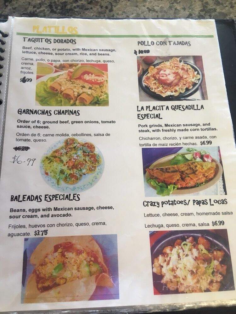 La Placita - Bowling Green, KY menu_pic