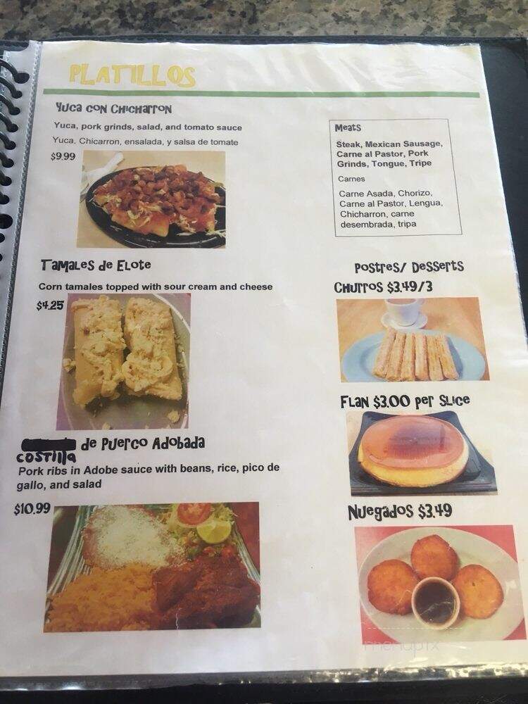 La Placita - Bowling Green, KY menu_pic