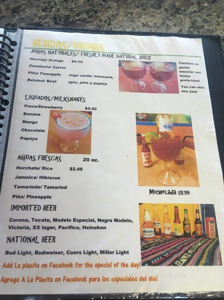 La Placita - Bowling Green, KY menu_pic