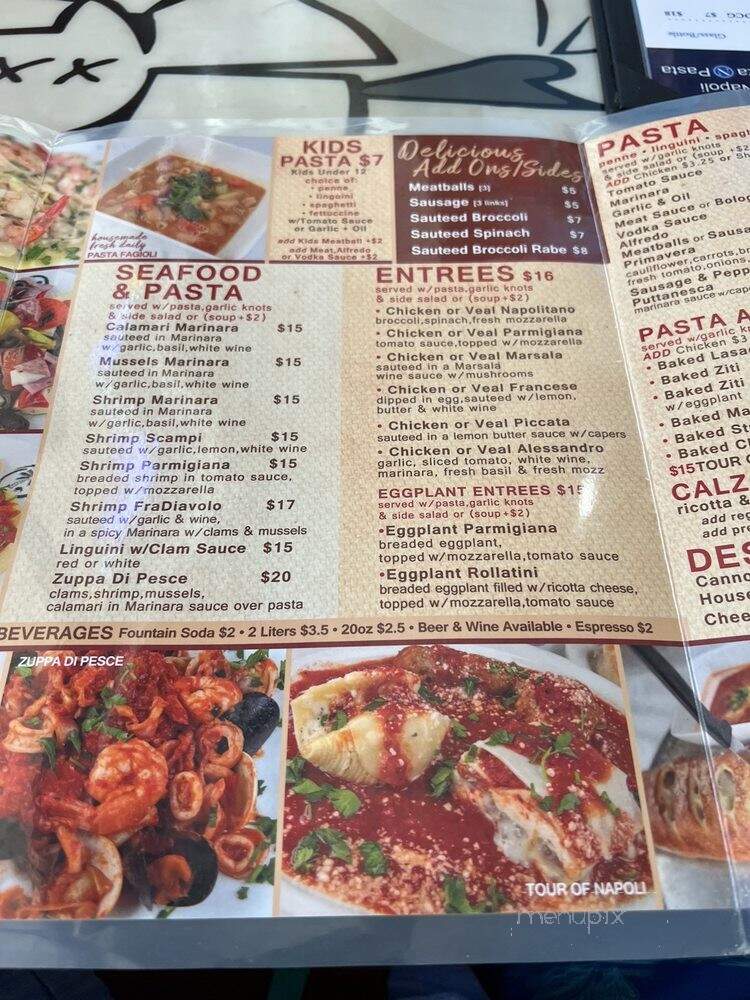 Napoli Pizza N Pasta - Melbourne, FL menu_pic