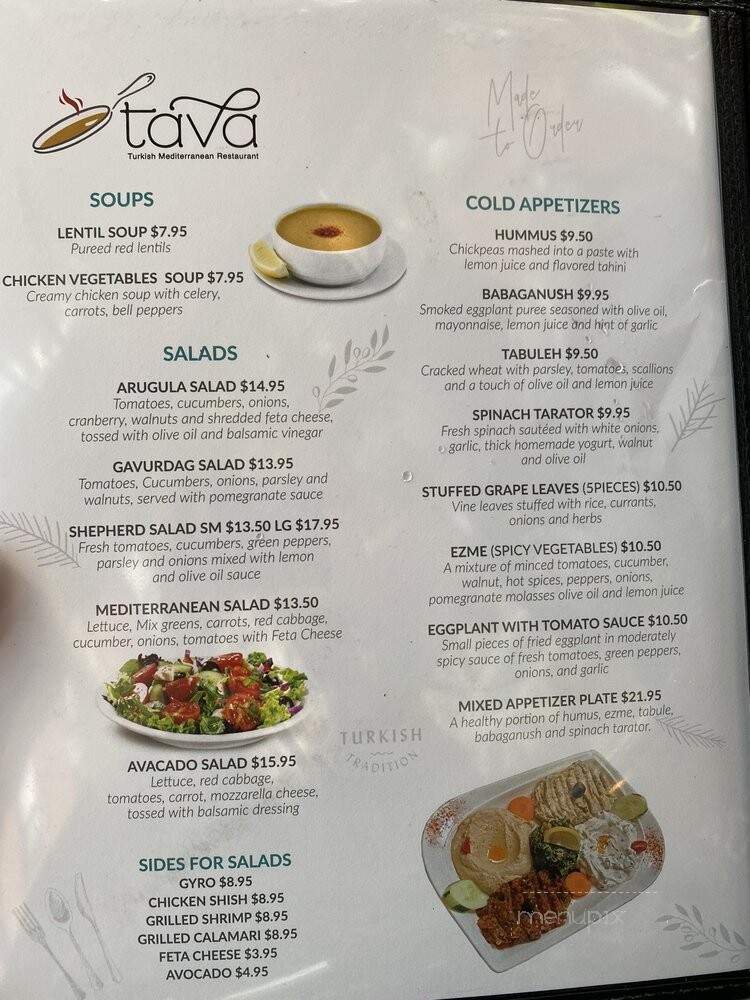 Tava Turkish and Mediterranean - Brooklyn, NY menu_pic