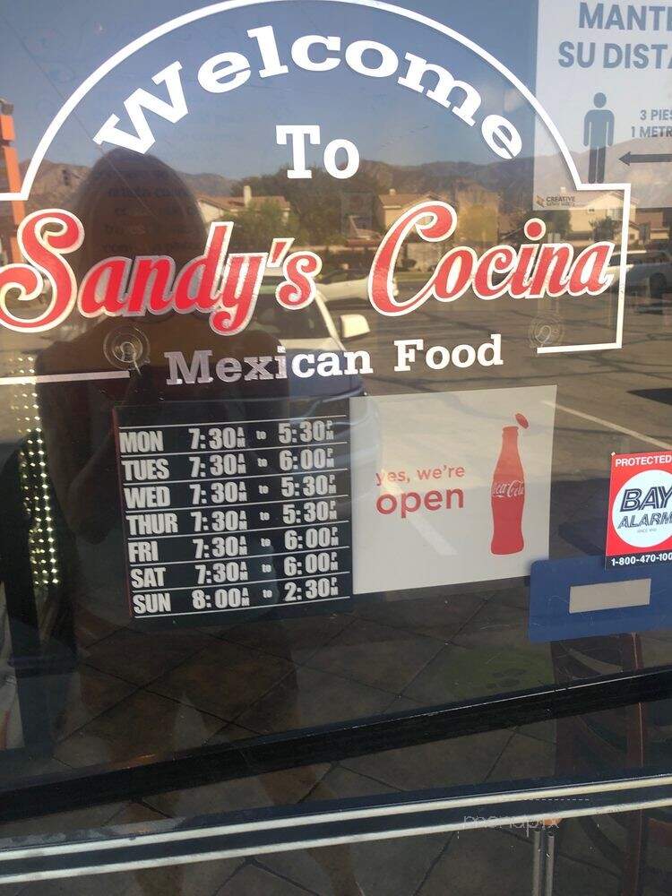 Sandy's Cocina - Azusa, CA menu_pic
