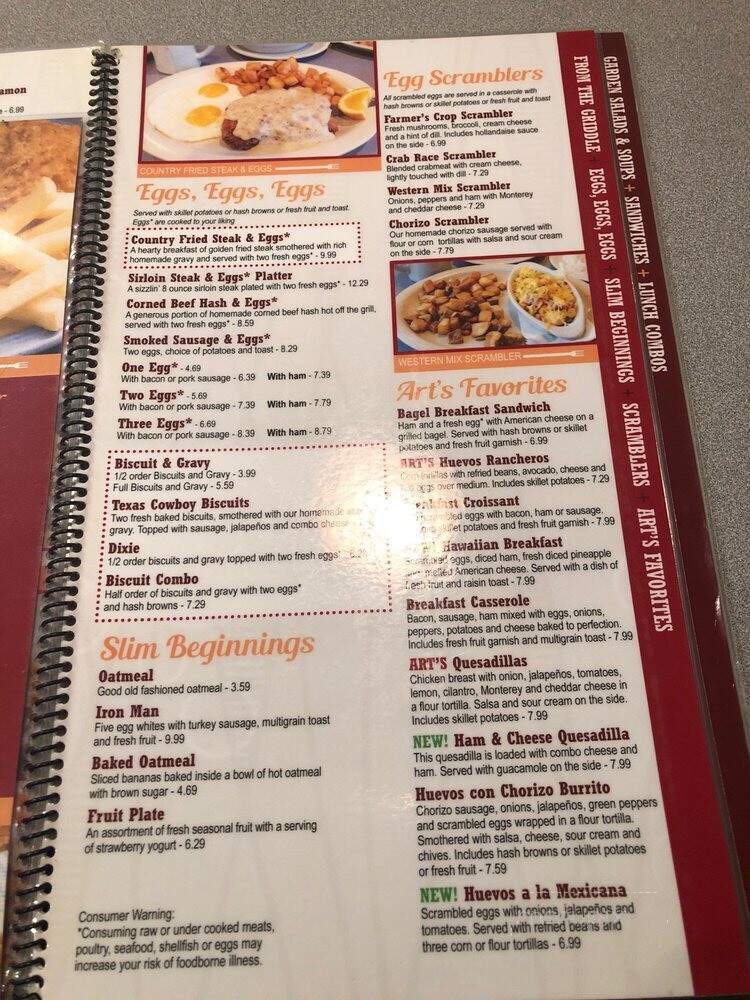 Art's Skillet - Indianapolis, IN menu_pic