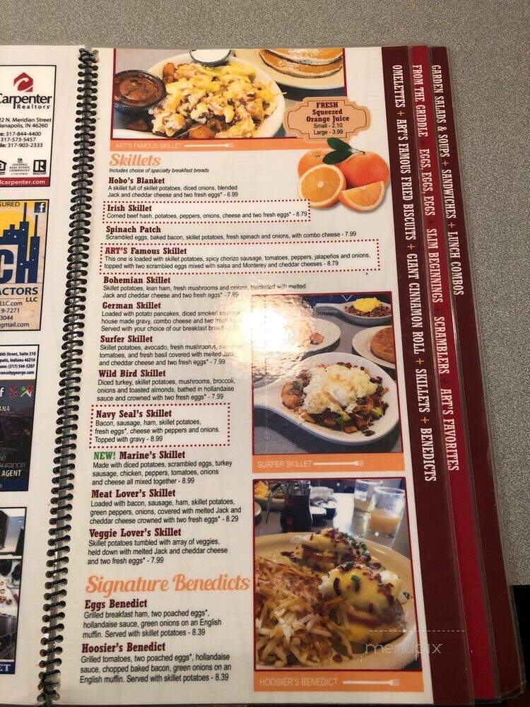 Art's Skillet - Indianapolis, IN menu_pic