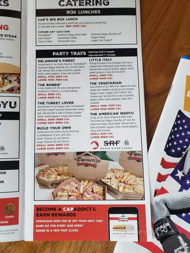 Capriotti's Sandwich Shop - Las Vegas, NV menu_pic