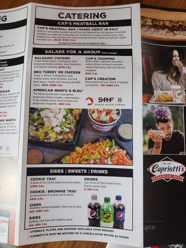 Capriotti's Sandwich Shop - Las Vegas, NV menu_pic