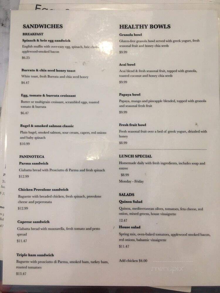 Eggs and Bakery - Miami, FL menu_pic