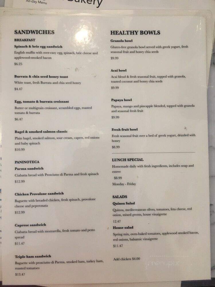 Eggs and Bakery - Miami, FL menu_pic